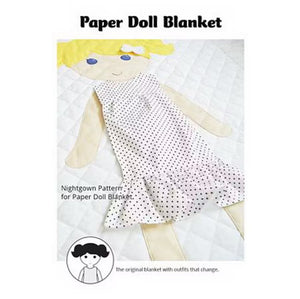 Paper Doll Blanket Pattern - Nightgown