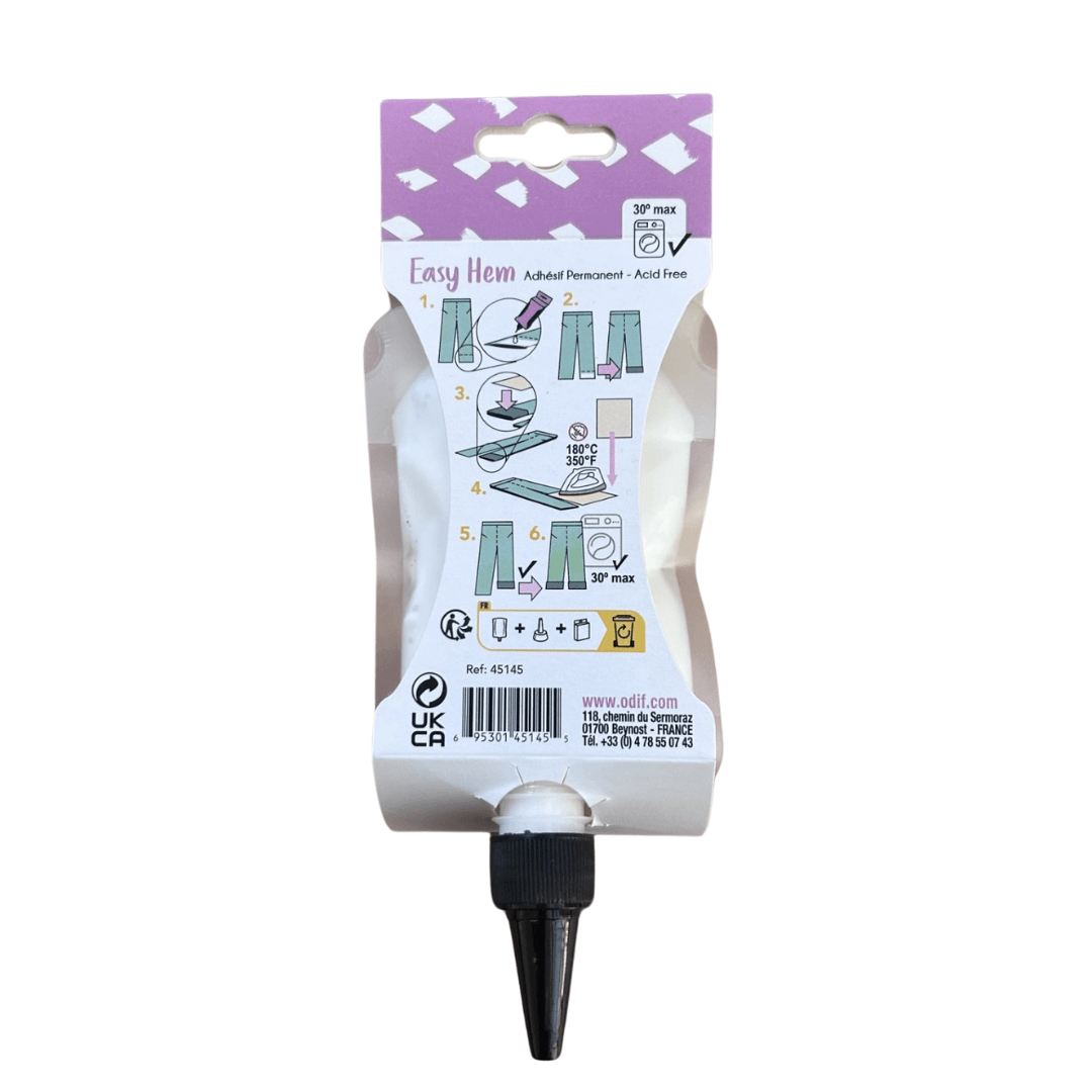 Odif Easy Hem-Fabric Iron On Adhesive 2.12oz - Meissner Sewing and Vacuum