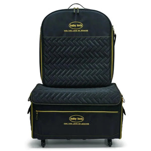 Baby Lock XL Quilted Black Trolley With Embroidery Arm Case - Meissner Sewing and Vacuum