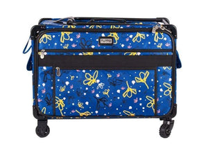 Tutto XL-Large 24 Inch Blue Machine Trolley In Daisy - Meissner Sewing and Vacuum