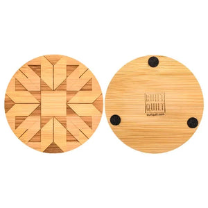 Ruby Roads Square Coaster 4pc Set