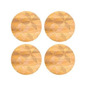 Windblown Star Round Coaster 4pc Set