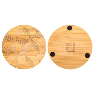 Windblown Star Round Coaster 4pc Set