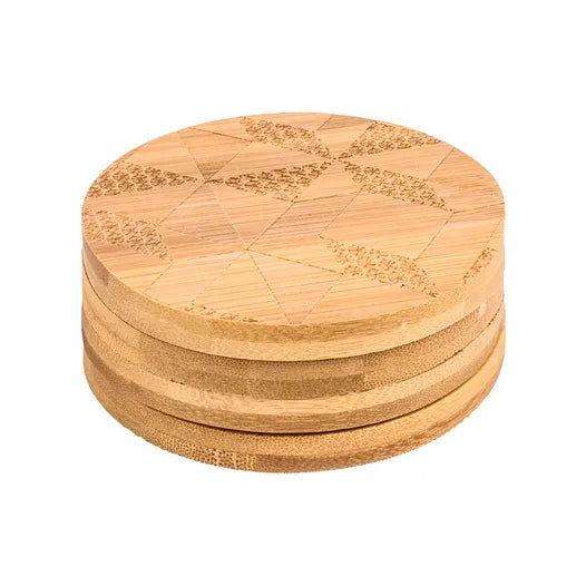 Windblown Star Round Coaster 4pc Set