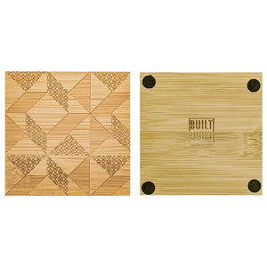 Windblown Star Square Coaster 4pc Set