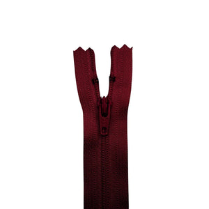 YKK 18" #3 Coil Zipper Cranberry Red