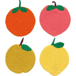 Danica Jubilee Crochet Fruit Coasters Set of 4