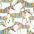 Jungle Menagerie - Rainbow Zebra White Jungle Menagerie - Rainbow Zebra White