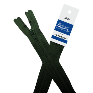 YKK 18" #3 Coil Zipper Forest