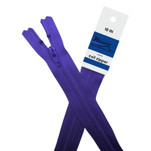 YKK 18" #3 Coil Zipper Grape
