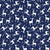 Benartex Nordic Cabin Deer w/ Pearlescent Metallic Navy Benartex Nordic Cabin Deer w/ Pearlescent Metallic Navy