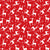 Benartex Nordic Cabin Deer w/ Pearlescent Metallic Red Benartex Nordic Cabin Deer w/ Pearlescent Metallic Red