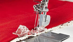 Pfaff/Viking Inspira Join and Fold Edging Foot for Overlocker - Meissner Sewing and Vacuum Pfaff/Viking Inspira Join and Fold Edging Foot for Overlocker - Meissner Sewing and Vacuum