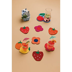 Danica Jubilee Crochet Fruit Coasters Set of 4