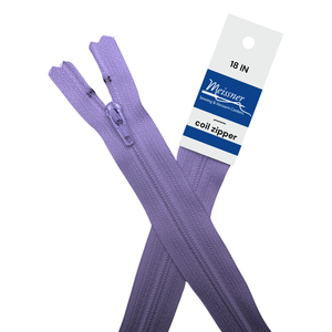 YKK 18" #3 Coil Zipper Lavender