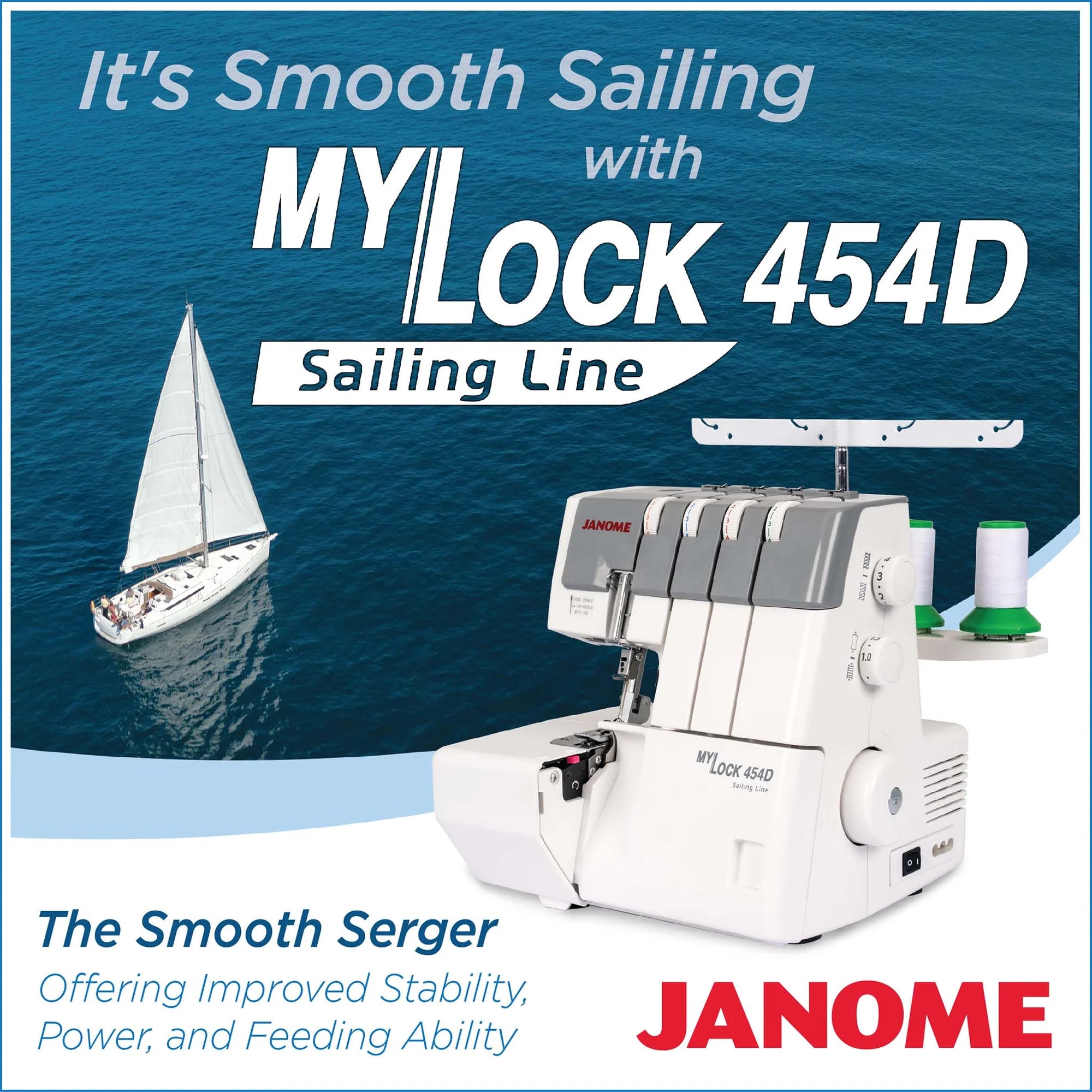 Janome MyLock 454D Sailing Line Serger