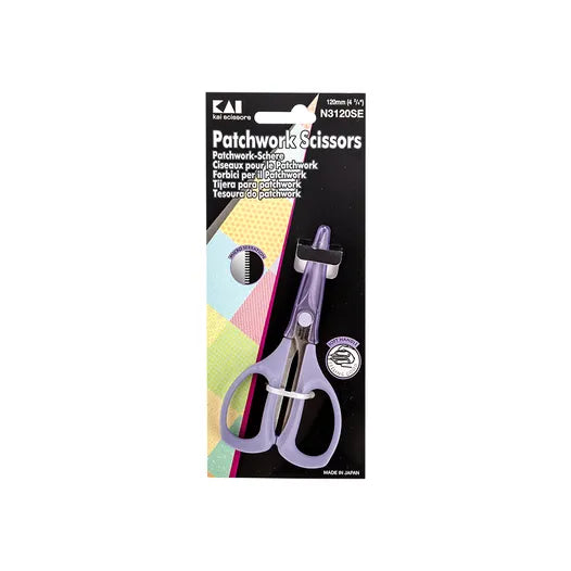 Kai 4 1/2" Micro-Serrated Patchwork Scissors