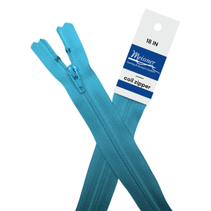 Спиральная молния YKK 18" №3, цвет попугай, синий