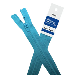 YKK 18" #3 Coil Zipper Parrot Blue YKK 18" #3 Coil Zipper Parrot Blue