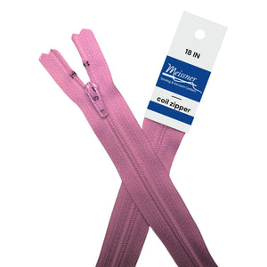 YKK 18" #3 Coil Zipper Princess Pink