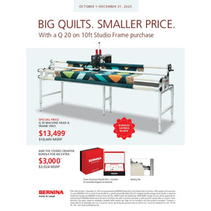 Bernina Q20 with 10' Studio Frame.