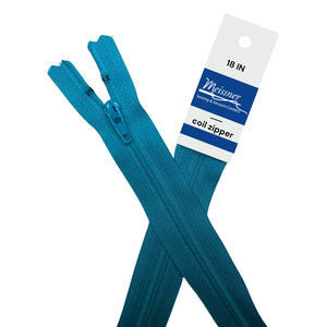 YKK 18" #3 Coil Zipper Teal