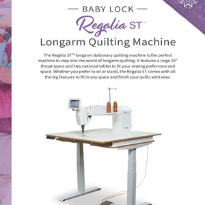 Baby Lock Regalia ST Long Arm Quilting Machine With Table - Meissner Sewing and Vacuum