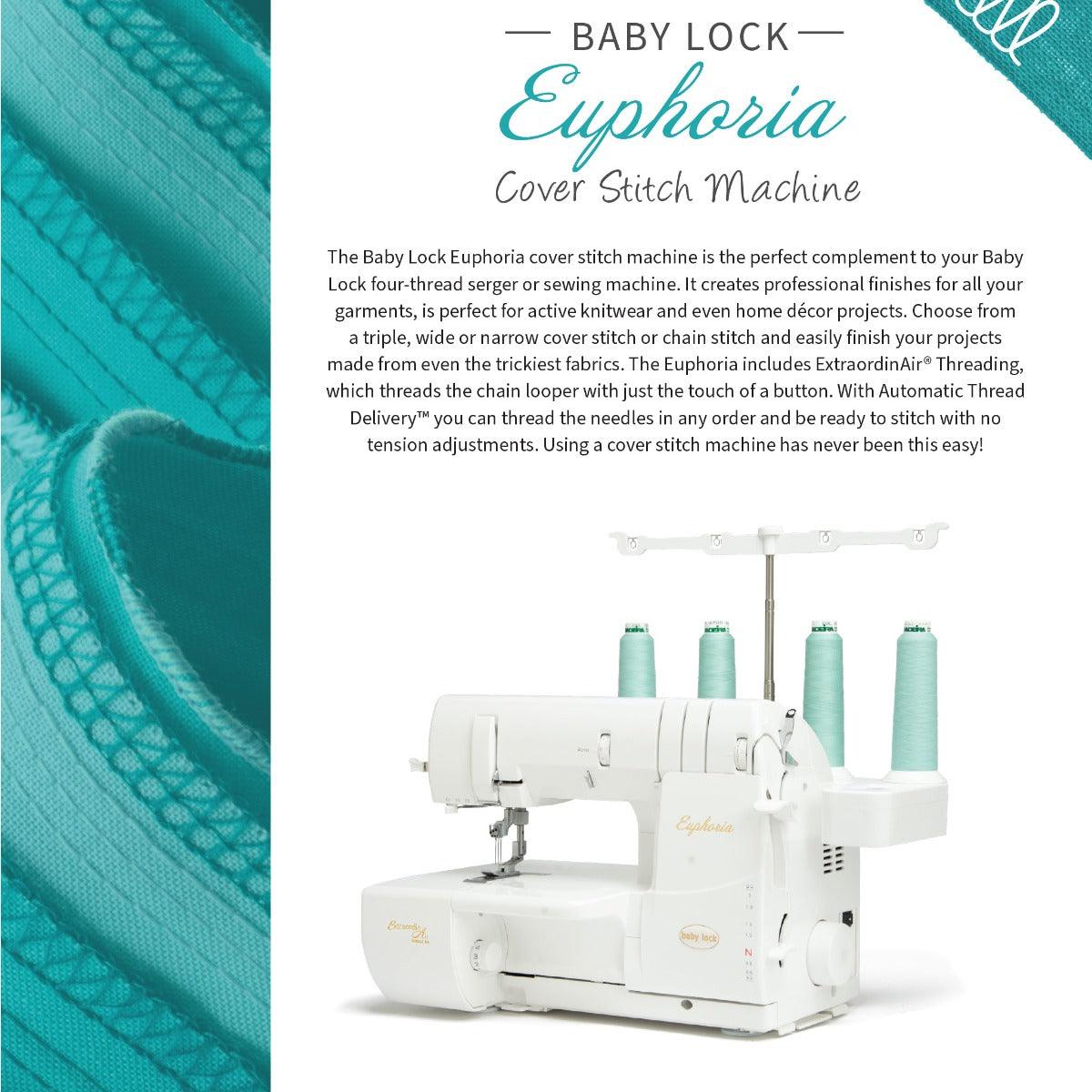 Baby Lock Euphoria CoverStitch Machine - Meissner Sewing and Vacuum