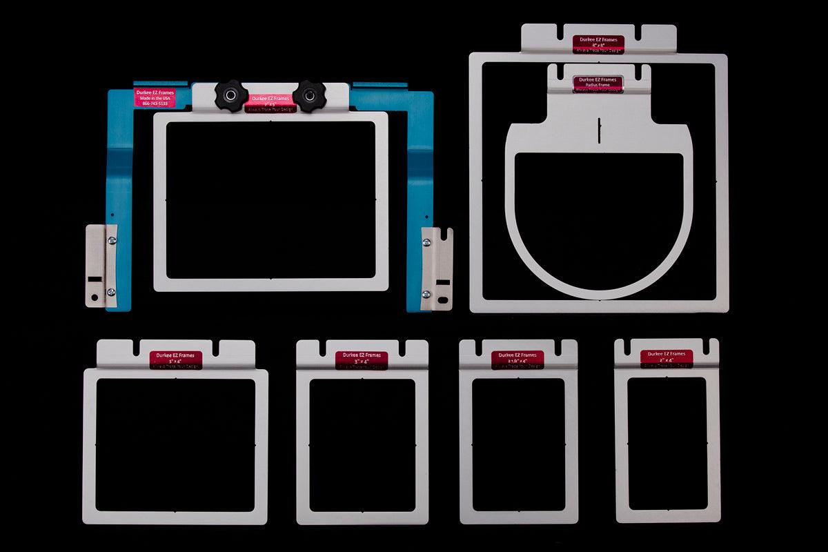Durkee EZ Frames 7PC Combo Pack for Baby Lock & Brother Embroidery Machines - Meissner Sewing and Vacuum