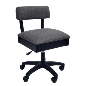 Arrow Lady Gray Hydraulic Sewing Chair (H8123) - Meissner Sewing and Vacuum