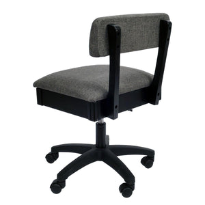 Arrow Lady Gray Hydraulic Sewing Chair (H8123) - Meissner Sewing and Vacuum