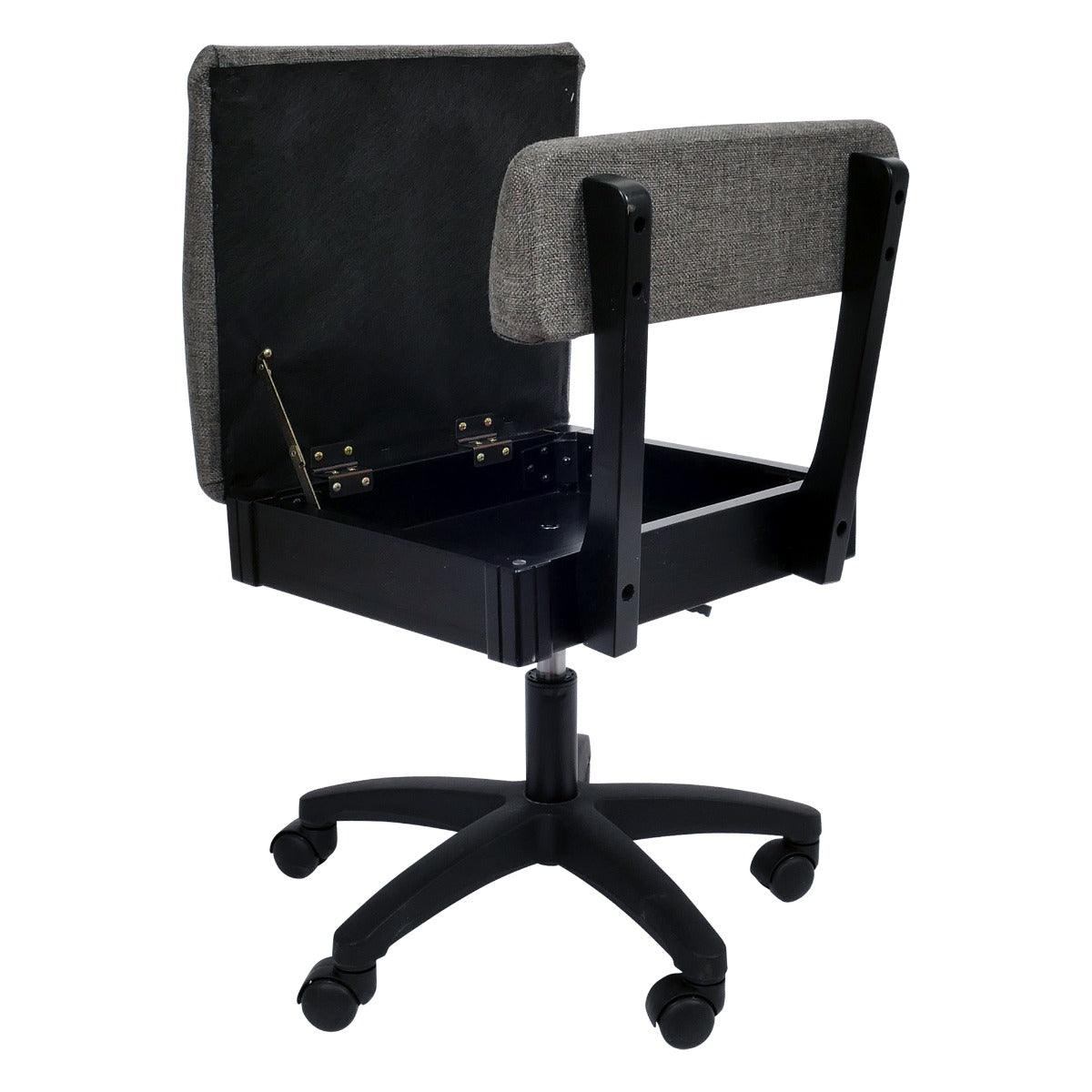 Arrow Lady Gray Hydraulic Sewing Chair (H8123) - Meissner Sewing and Vacuum