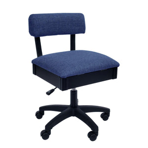 Arrow Duchess Blue Hydraulic Sewing Chair (H8130) - Meissner Sewing and Vacuum