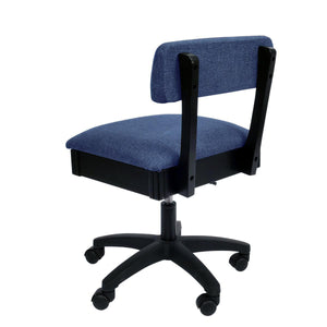 Arrow Duchess Blue Hydraulic Sewing Chair (H8130) - Meissner Sewing and Vacuum Arrow Duchess Blue Hydraulic Sewing Chair (H8130) - Meissner Sewing and Vacuum