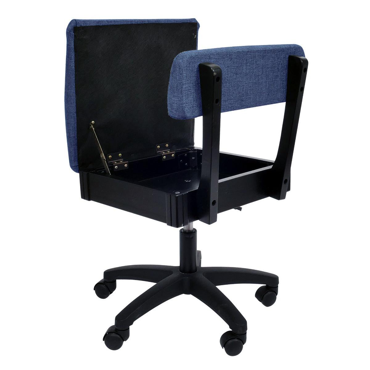 Arrow Duchess Blue Hydraulic Sewing Chair (H8130) - Meissner Sewing and Vacuum