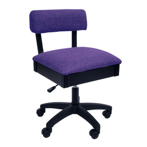 Arrow Royal Purple Hydraulic Sewing Chair (H8160) - Meissner Sewing and Vacuum
