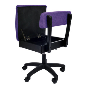 Arrow Royal Purple Hydraulic Sewing Chair (H8160) - Meissner Sewing and Vacuum