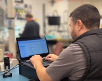 What does a sewing machine technician do when he services your machine?