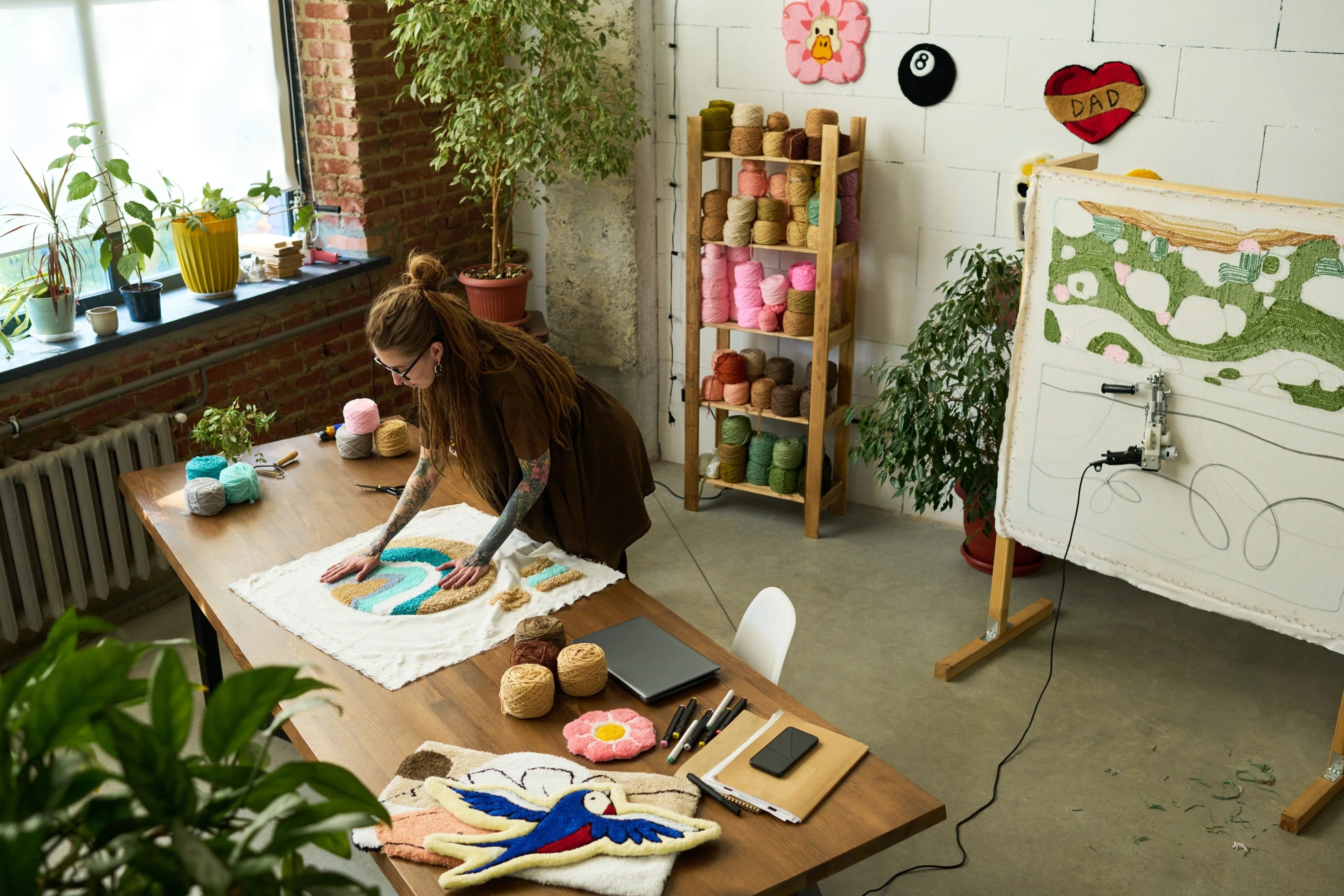Functional Craft Example Create Your Happy Place: 11 Cozy and Functional Craft Room Ideas