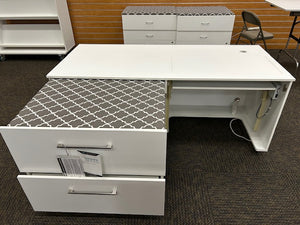 Arrow Diva Sewing Cabinet White Open Boxed