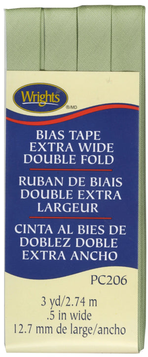 1/2" Double Fold Bias Tape Sea Green