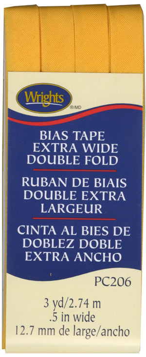 1/2" Double Fold Bias Tape Marigold
