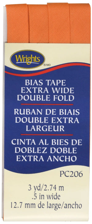1/2" Double Fold Bias Tape Orange Peel