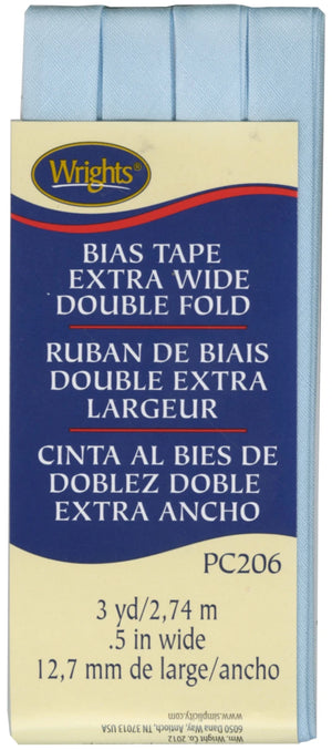 1/2" Double Fold Bias Tape Blue