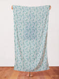 Swimming Whales Light Blue