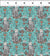 Cats in Teal - Whimsy Quilting Fabric