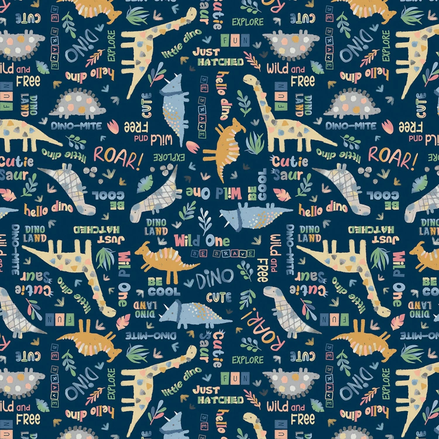 Комплект из флани Benartex Baby Dino Comfort Fat Quarter (16 шт.)