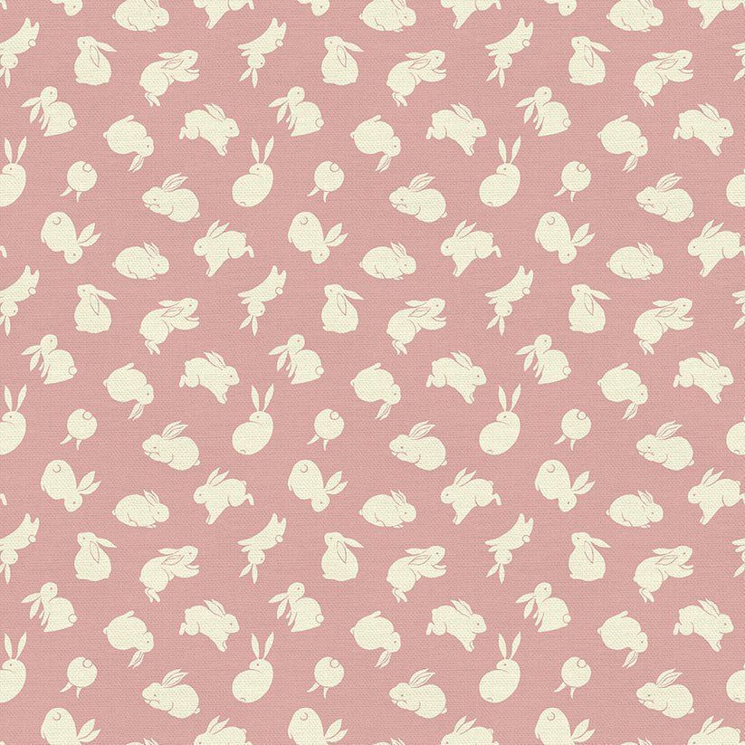 Moon Rabbit Graphic Coral