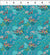 Wildflowers in Teal - Whimsy Quilting Fabric