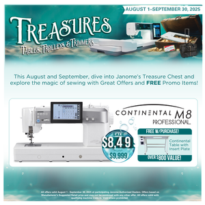 Janome Continental M8 Professional Sewing & Quilting Machine